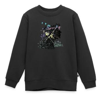 Philosophie - Kinder Premium Organic Sweatshirt - Schwarz - Vorne - AI Model Kid Female (0cm)