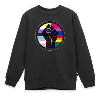 Pride - Kinder Premium Organic Sweatshirt - Schwarz - Vorne - AI Model Kid Female (0cm)