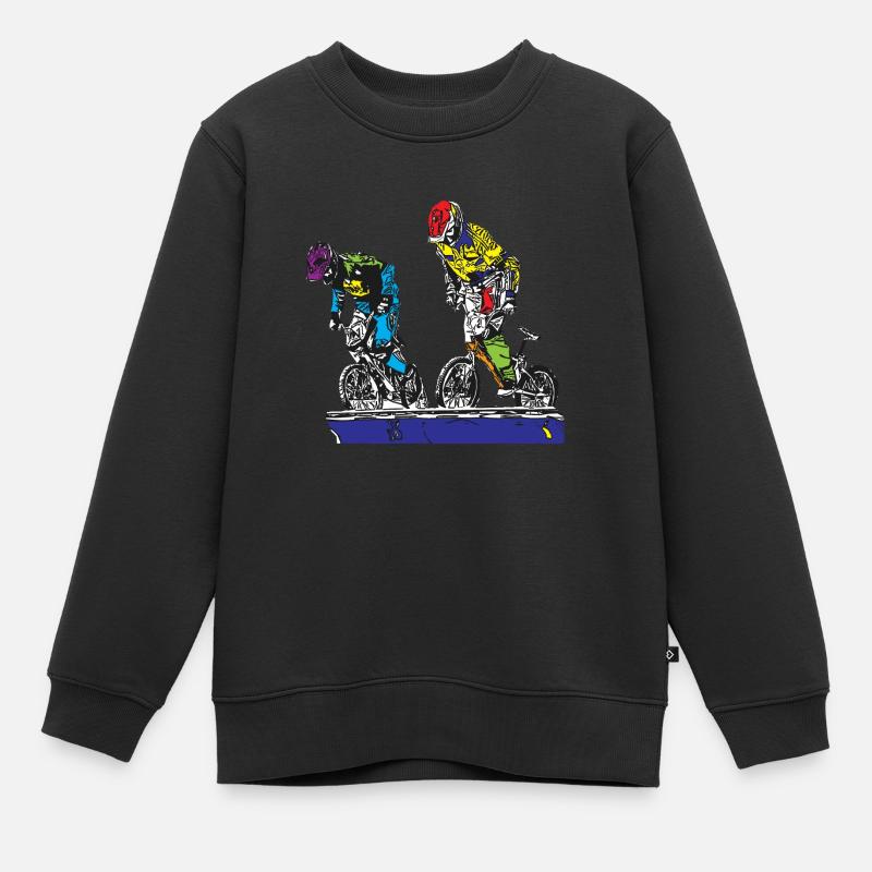 bmx - Sweat Premium enfant bio - noir