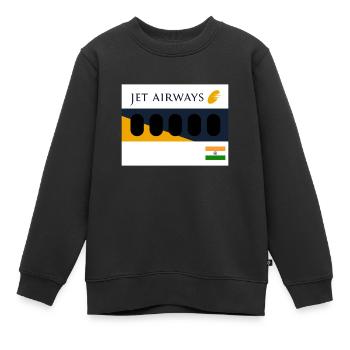 Jet Airways Mumbai - Kinder Premium Organic Sweatshirt - Schwarz - Vorne - AI Model Kid Female (0cm)