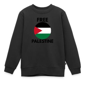 Libérer la Palestine - Sweat Premium enfant bio - noir - Devant - AI Model Kid Female (0cm)