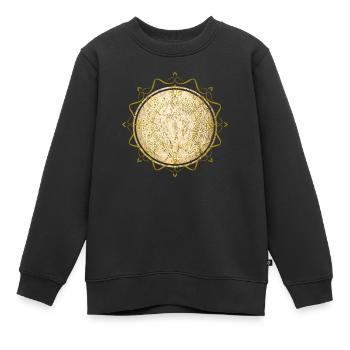 mandala bouddhisme spiritualité - Sweat Premium enfant bio - noir - Devant - AI Model Kid Female (0cm)