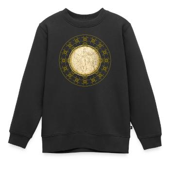 mandala bouddhisme spiritualité - Sweat Premium enfant bio - noir - Devant - AI Model Kid Female (0cm)