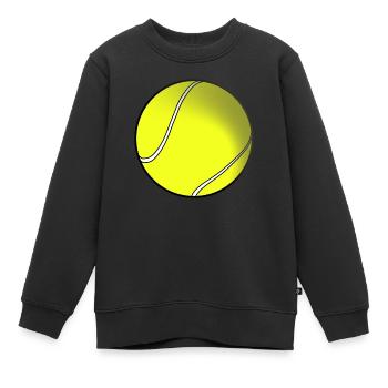 Balle de tennis - Sweat Premium enfant bio - noir - Devant - AI Model Kid Female (0cm)