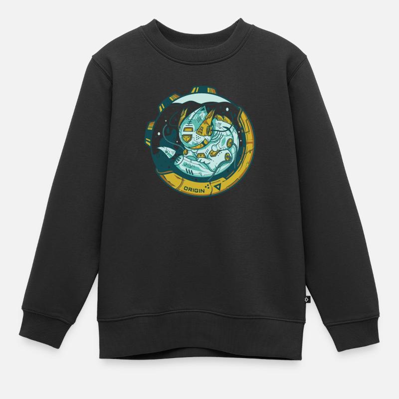 Origin - Sweat Premium enfant bio - noir