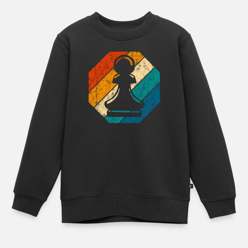 Échecs de jeu d’échecs de jeu d’échecs - Sweat Premium enfant bio - noir