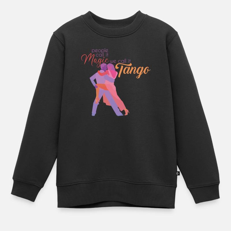 Tango-Tanz - Kinder Premium Organic Sweatshirt - Schwarz