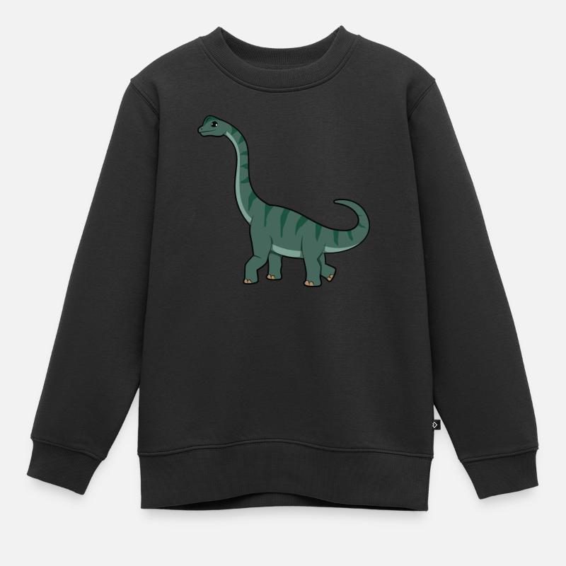 Brachiosaurus - Kinder Premium Organic Sweatshirt - Schwarz