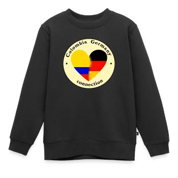 Colombia Germany connection - Kinder Premium Organic Sweatshirt - Schwarz - Vorne - AI Model Kid Female (0cm)
