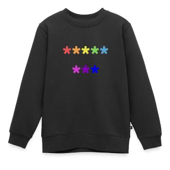 Anti pis lgbt+ - Kids Premium Organic Sweatshirt - black - Front - AI Model Kid Female (0cm)