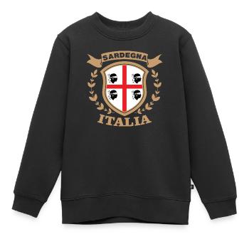 Sardegna Italia Geschenk Sardinien Sarden - Kinder Premium Organic Sweatshirt - Schwarz - Vorne - AI Model Kid Female (0cm)