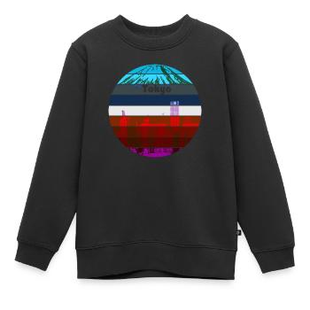 Tokyo - Sweat Premium enfant bio - noir - Devant - AI Model Kid Female (0cm)