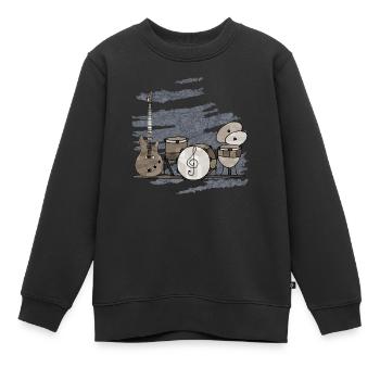 Musikinstrumente - Kinder Premium Organic Sweatshirt - Schwarz - Vorne - AI Model Kid Female (0cm)