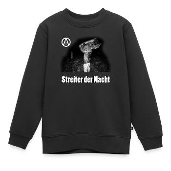 ALF Streiter der Nacht - Kinder Premium Organic Sweatshirt - Schwarz - Vorne - AI Model Kid Female (0cm)