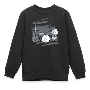 Musikinstrumente - Kinder Premium Organic Sweatshirt - Schwarz - Vorne - AI Model Kid Female (0cm)