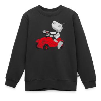 Bobby car - Kinder Premium Organic Sweatshirt - Schwarz - Vorne - AI Model Kid Female (0cm)