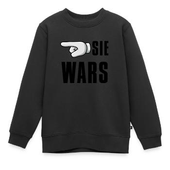 Sie wars - Kinder Premium Organic Sweatshirt - Schwarz - Vorne - AI Model Kid Female (0cm)