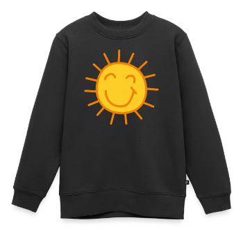 Sonnenschein Comic - Kinder Premium Organic Sweatshirt - Schwarz - Vorne - AI Model Kid Female (0cm)