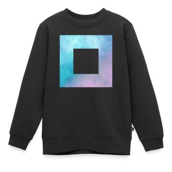 Espace Carré Cut - Sweat Premium enfant bio - noir - Devant - AI Model Kid Female (0cm)