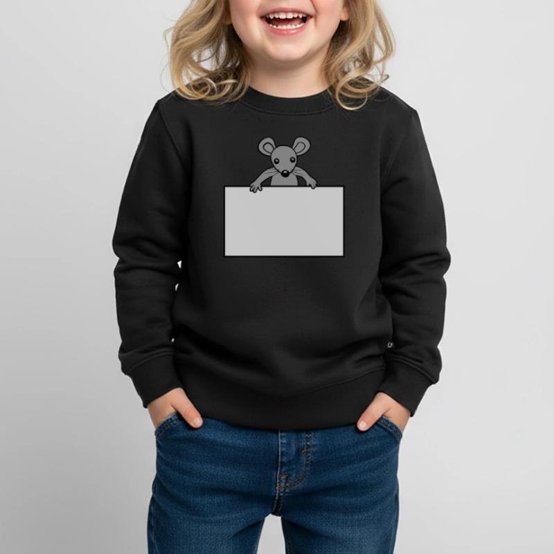 Mouse with shield Kids Premium Organic Sweatshirt