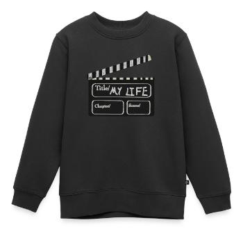 MA SCÈNE - Sweat Premium enfant bio - noir - Devant - AI Model Kid Female (0cm)