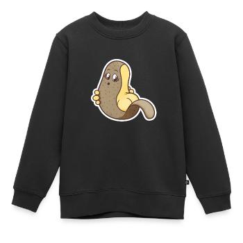 Pomme de terre - Sweat Premium enfant bio - noir - Devant - AI Model Kid Female (0cm)
