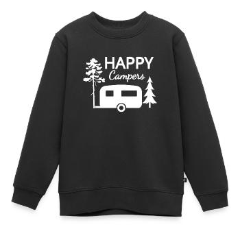 Camper - Kinder Premium Organic Sweatshirt - Schwarz - Vorne - AI Model Kid Female (0cm)