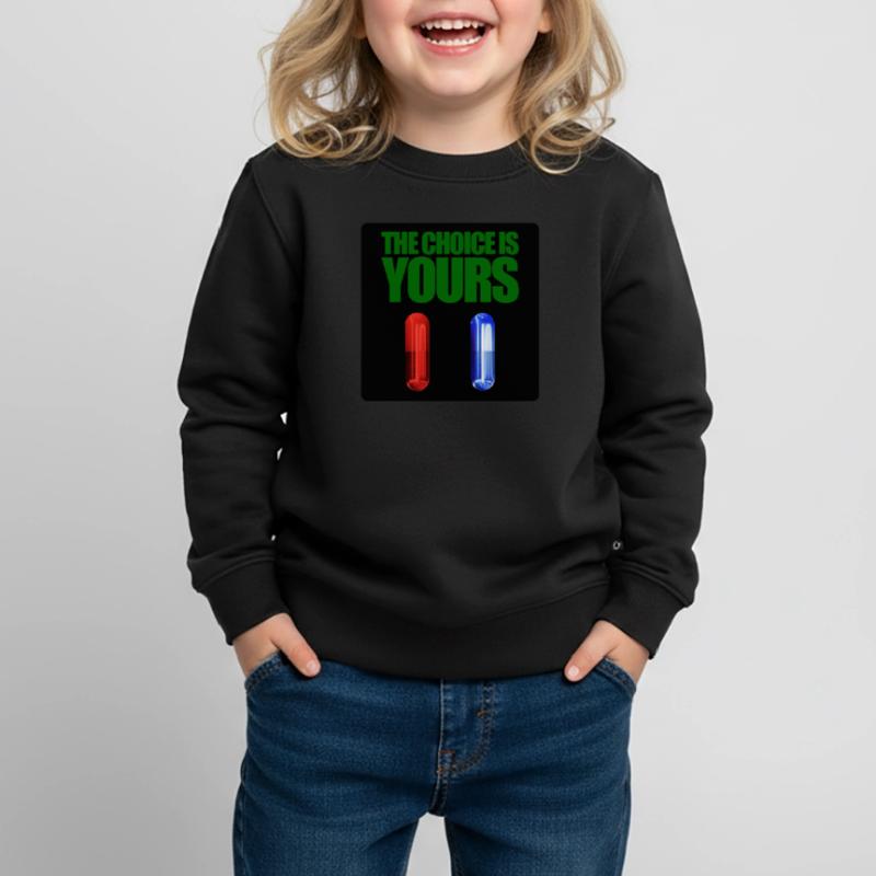 Matrix rote oder blaue Pille Kinder Premium Organic Sweatshirt