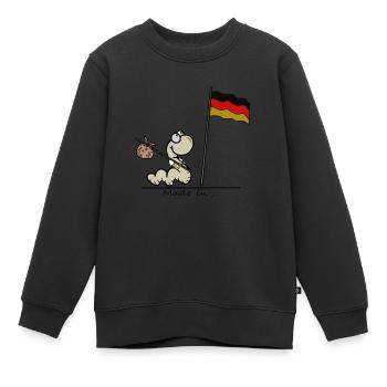 "Made in Germany" - Kinder Premium Organic Sweatshirt - Schwarz - Vorne - AI Model Kid Female (0cm)