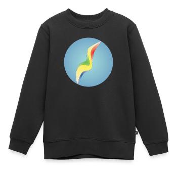 Glasmurmel - nostalgisch Retro - Kinder Premium Organic Sweatshirt - Schwarz - Vorne - AI Model Kid Female (0cm)