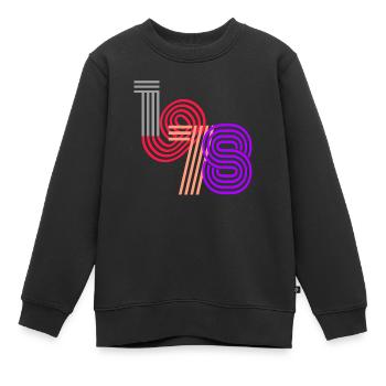 1978 - Sweat Premium enfant bio - noir - Devant - AI Model Kid Female (0cm)