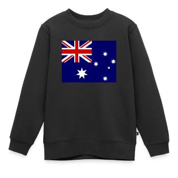 Australien Flagge - Kinder Premium Organic Sweatshirt - Schwarz - Vorne - AI Model Kid Female (0cm)