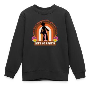 Ohne mich ist keine Partei erfolgreich - Kinder Premium Organic Sweatshirt - Schwarz - Vorne - AI Model Kid Female (0cm)