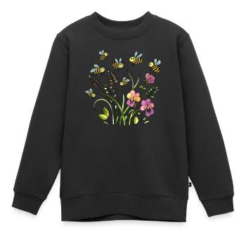 Insectes - Sweat Premium enfant bio - noir - Devant - AI Model Kid Female (0cm)