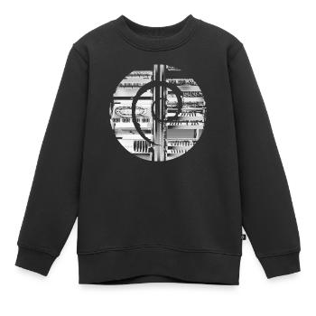 Debian GNU Linux - Kinder Premium Organic Sweatshirt - Schwarz - Vorne - AI Model Kid Female (0cm)