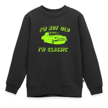 Auto - Kinder Premium Organic Sweatshirt - Schwarz - Vorne - AI Model Kid Female (0cm)