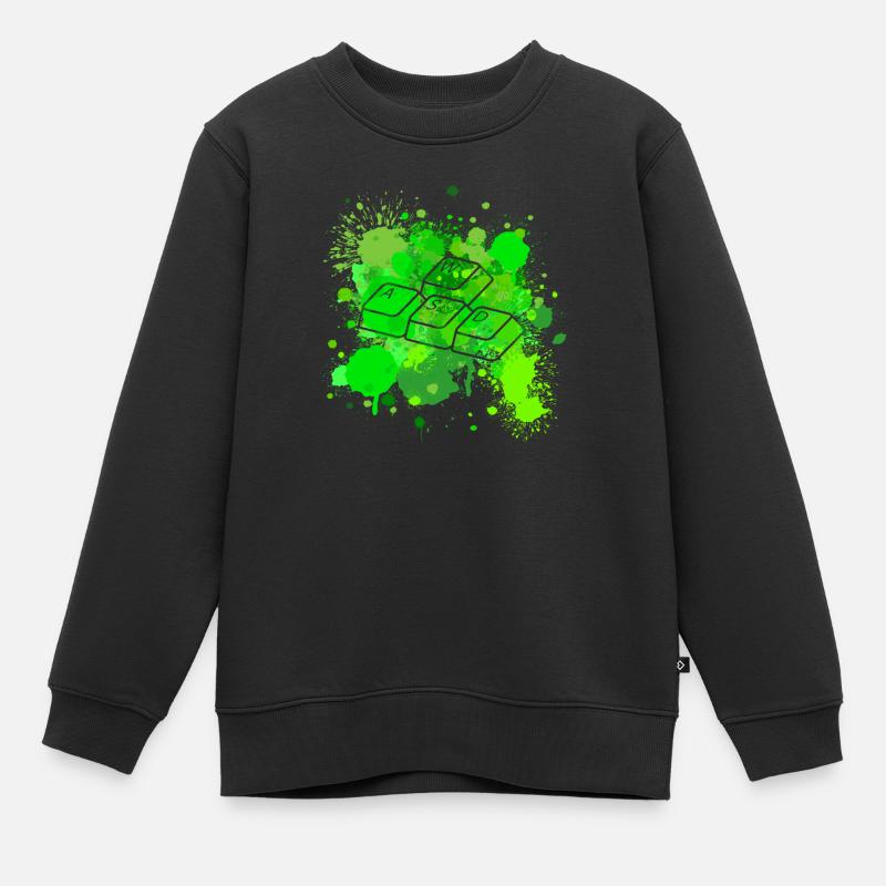 WASD - Kinder Premium Organic Sweatshirt - Schwarz