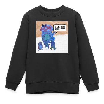 Animaux de conte de fées - Sweat Premium enfant bio - noir - Devant - AI Model Kid Female (0cm)