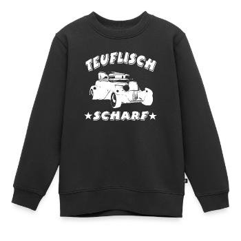 Auto - Kinder Premium Organic Sweatshirt - Schwarz - Vorne - AI Model Kid Female (0cm)