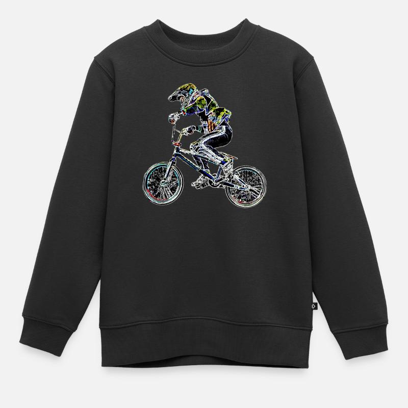 bmx - Sweat Premium enfant bio - noir