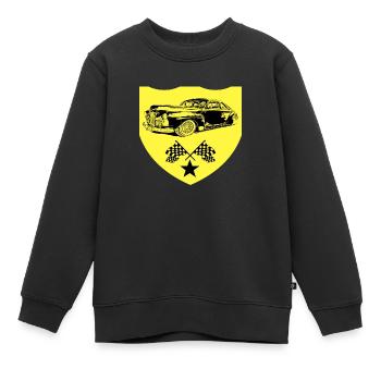 Auto - Kinder Premium Organic Sweatshirt - Schwarz - Vorne - AI Model Kid Female (0cm)