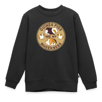 Lustiges Meerschweinchen Geschenk - Kinder Premium Organic Sweatshirt - Schwarz - Vorne - AI Model Kid Female (0cm)