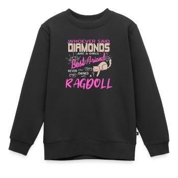 Never Owned A Ragdoll Cat Lover T-Shirt Present - Kinder Premium Organic Sweatshirt - Schwarz - Vorne - AI Model Kid Female (0cm)