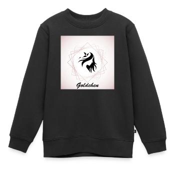 Goldchen Frau - Kinder Premium Organic Sweatshirt - Schwarz - Vorne - AI Model Kid Female (0cm)