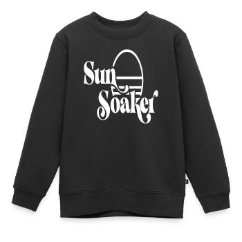 Sun Soaker Sun Beach Holiday - Kids Premium Organic Sweatshirt - black - Front - AI Model Kid Female (0cm)