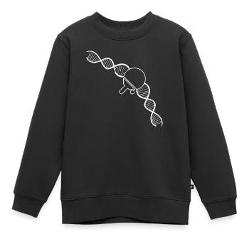 Tennis de table bat Joueur de tennis de table Tennis de table - Sweat Premium enfant bio - noir - Devant - AI Model Kid Female (0cm)