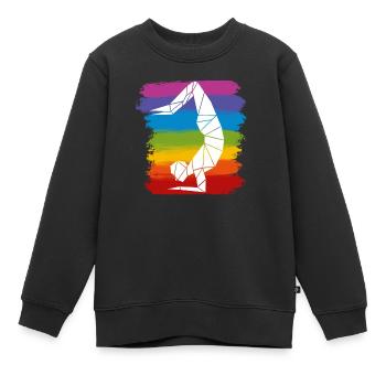 Pincha Chakra - Kinder Premium Organic Sweatshirt - Schwarz - Vorne - AI Model Kid Female (0cm)
