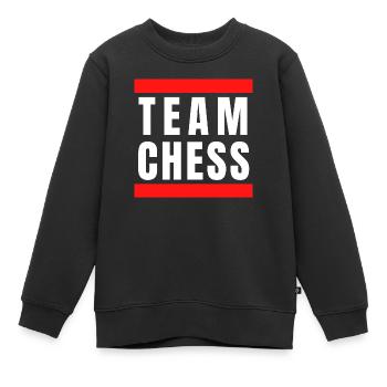 Team Chess échecs rap hip hop - Sweat Premium enfant bio - noir - Devant - AI Model Kid Female (0cm)