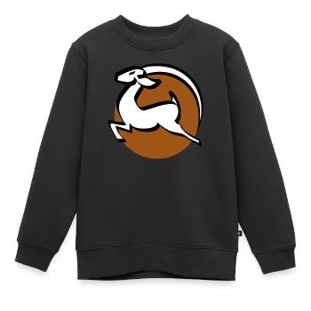 Afrika Antilope - Kinder Premium Organic Sweatshirt - Schwarz - Vorne - AI Model Kid Female (0cm)