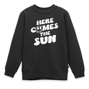 Voici le Soleil - Sweat Premium enfant bio - noir - Devant - AI Model Kid Female (0cm)